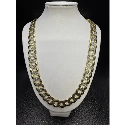 14K Yellow Gold Mens Necklace