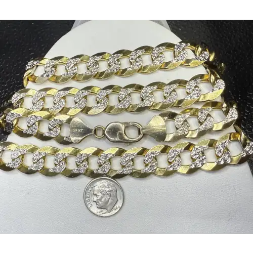 14K Yellow Gold Mens Necklace (2)