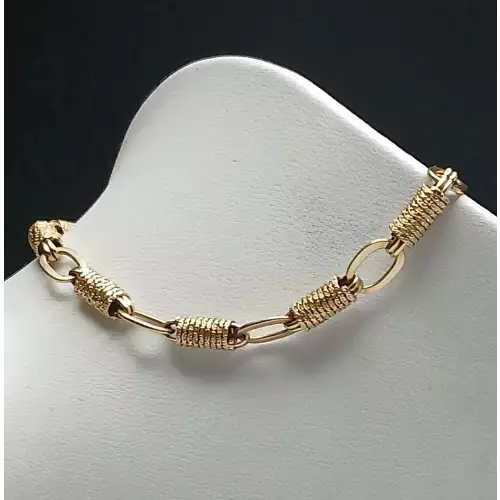 14K Yellow Gold Rope Style Bracelet – 8.5
