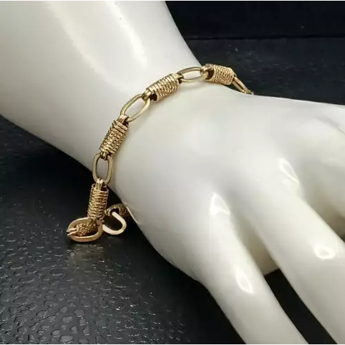 14K Yellow Gold Rope Style Bracelet – 8.5