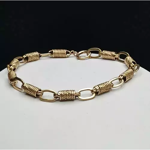 14K Yellow Gold Rope Style Bracelet – 8.5