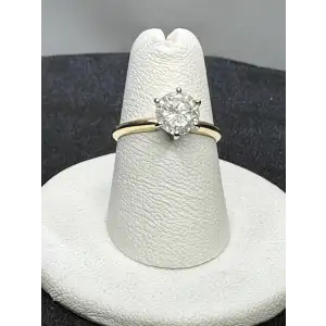 14K YG Engagement Solitaire Natural Diamond Ring 1.14CT Sz-6, 14-2D (5)