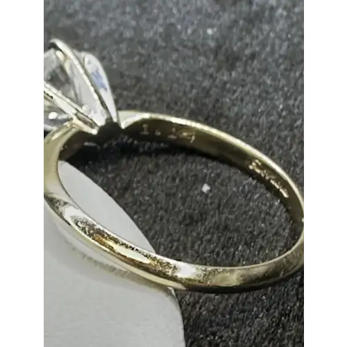 14K YG Engagement Solitaire Natural Diamond Ring 1.14CT Sz-6, 14-2D (3)