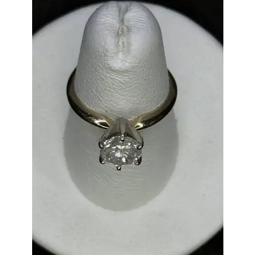 14K YG Engagement Solitaire Natural Diamond Ring 1.14CT Sz-6, 14-2D (5)