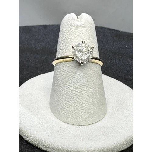 14K YG Engagement Solitaire Natural Diamond Ring 1.14CT Sz-6, 14-2D (5)