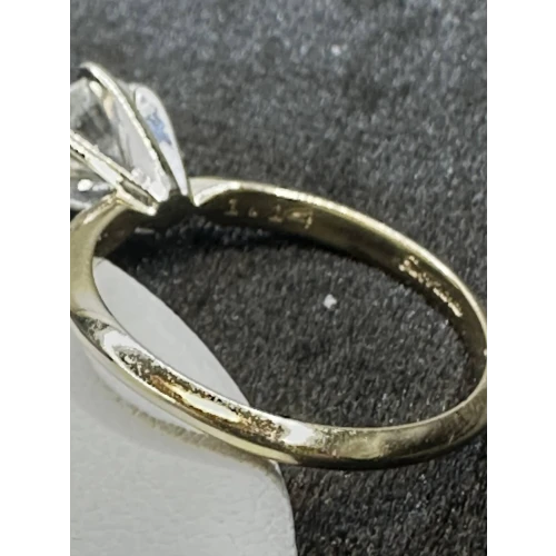 14K YG Engagement Solitaire Natural Diamond Ring 1.14CT Sz-6, 14-2D (3)