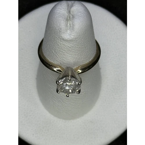 14K YG Engagement Solitaire Natural Diamond Ring 1.14CT Sz-6, 14-2D (5)