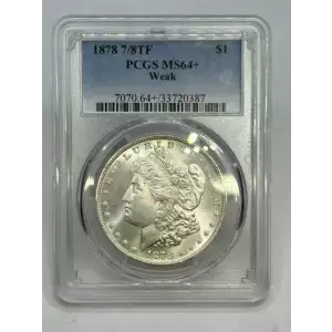 1878 7/8TF $1 Weak (2)