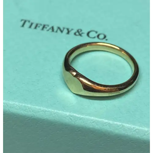 18K Tiffany & Co Heart Shaped Rose Gold Ring. Size 4.75 With Box - B10-8D (3)