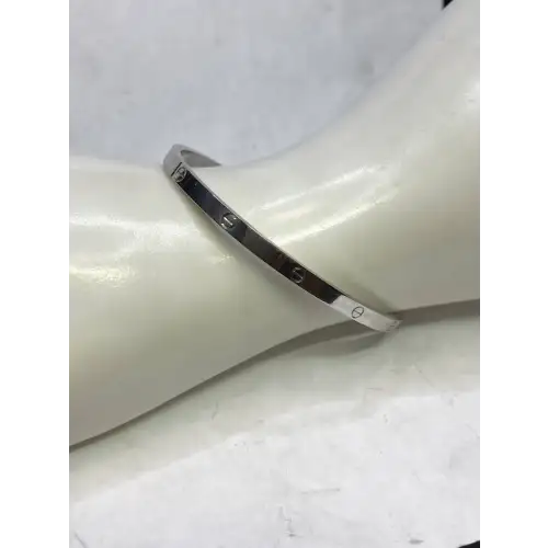 18K White Gold Cartier LOVE Small Love Bracelet - B2-6 (4)