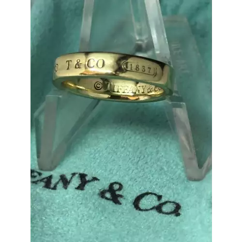 18K Yellow Gold Ladies TIFFANY & CO Authentic Ring Sz 4.75 B13-1 (2)