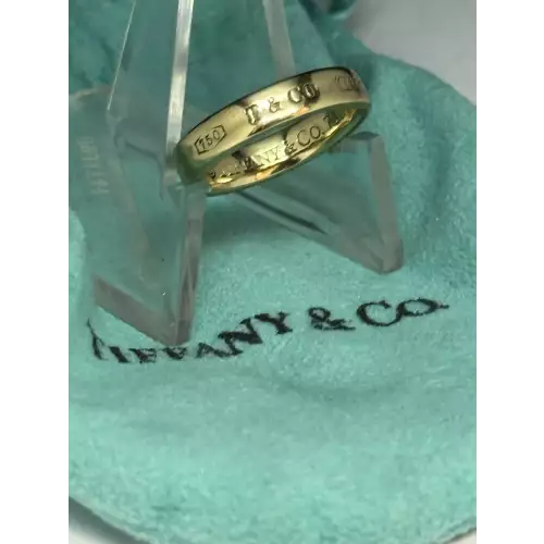 18K Yellow Gold Ladies TIFFANY & CO Authentic Ring Sz 4.75 B13-1 (4)