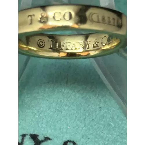 18K Yellow Gold Ladies TIFFANY & CO Authentic Ring Sz 4.75 B13-1 (5)