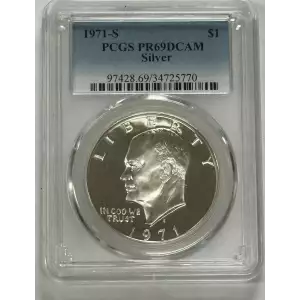 1971-S $1 Silver, DCAM