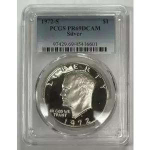 1972-S $1 Silver, DCAM