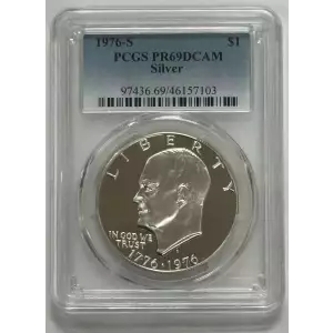 1976-S $1 Silver, DCAM