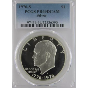 1976-S $1 Silver, DCAM (2)