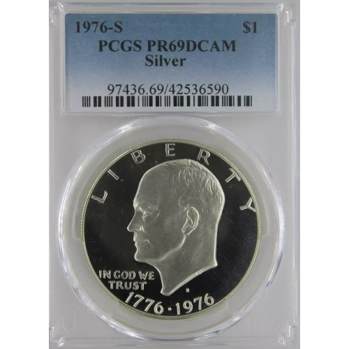 1976-S $1 Silver, DCAM (2)