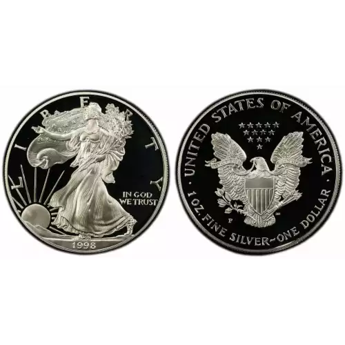 1998 1oz Silver Eagle  Proof - with Original Govt Packaging  (3)