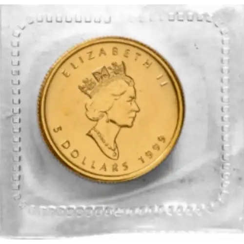 1999 1/20-oz Canadian Gold Maple Leaf