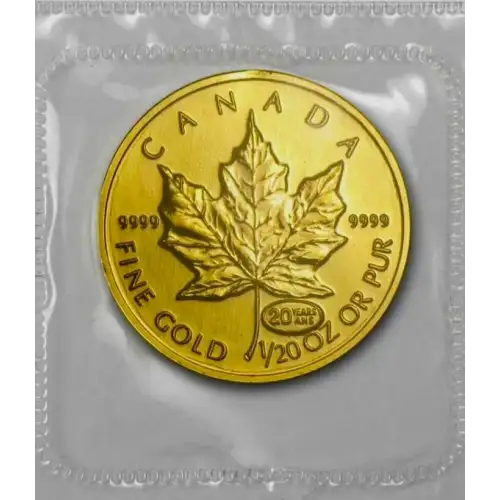 1999 1/20-oz Canadian Gold Maple Leaf (2)