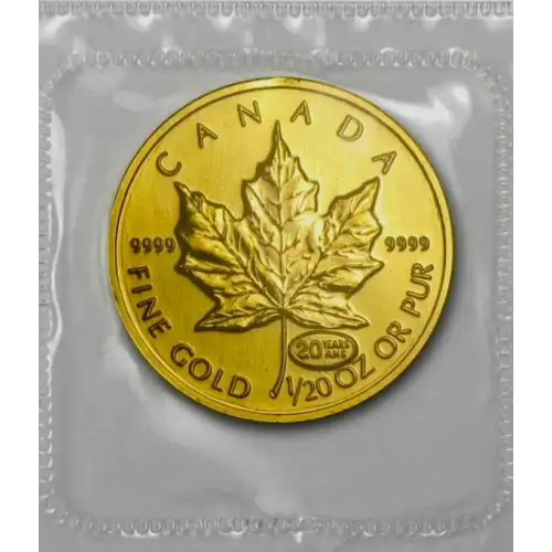 1999 1/20-oz Canadian Gold Maple Leaf (2)