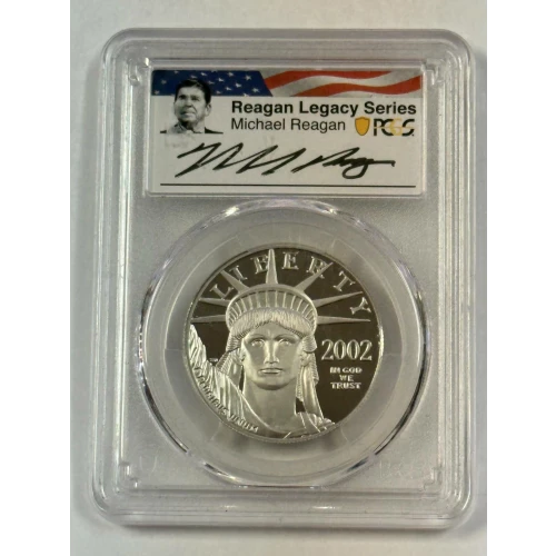 2002-W $100 Statue of Liberty Reagan Legacy Series, DCAM