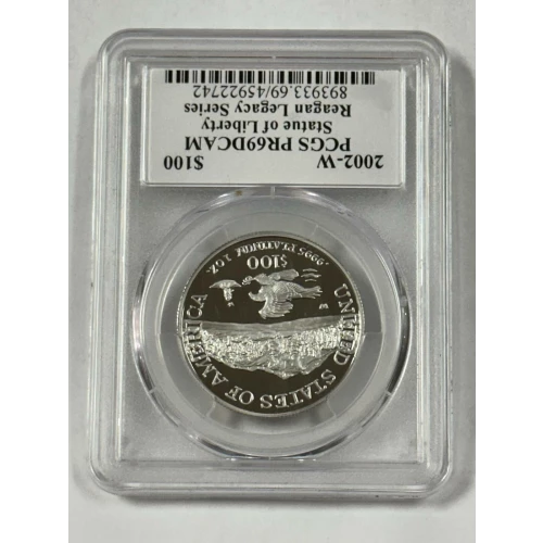 2002-W $100 Statue of Liberty Reagan Legacy Series, DCAM (2)