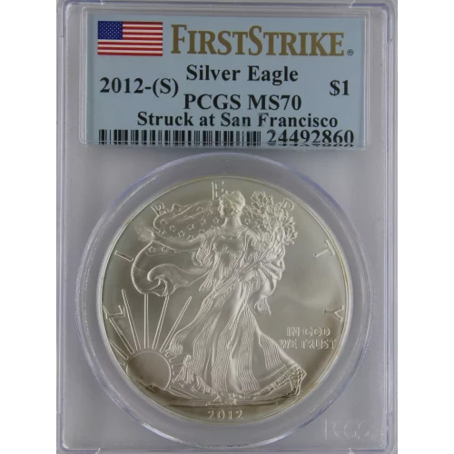 2012-(S) $1 Silver Eagle Struck at San Francisco First Strike (2)