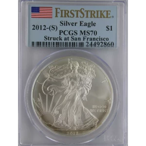 2012-(S) $1 Silver Eagle Struck at San Francisco First Strike (2)