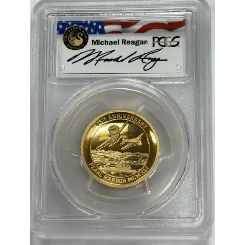 2016 Tuvalu Pearl Harbor 1 oz Gold Coin PR70 DCAM