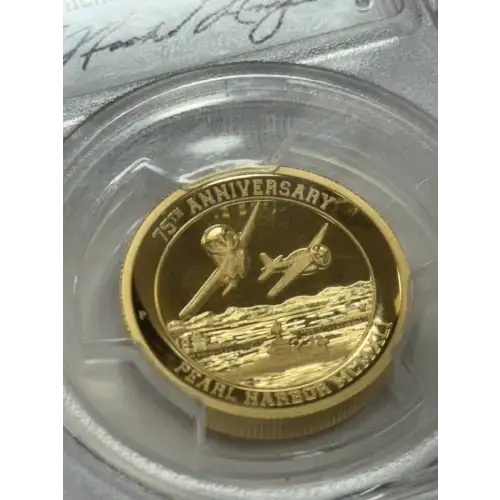 2016 Tuvalu Pearl Harbor 1 oz Gold Coin PR70 DCAM