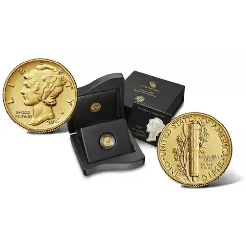 2016-W Gold Mercury Dime Centennial Series