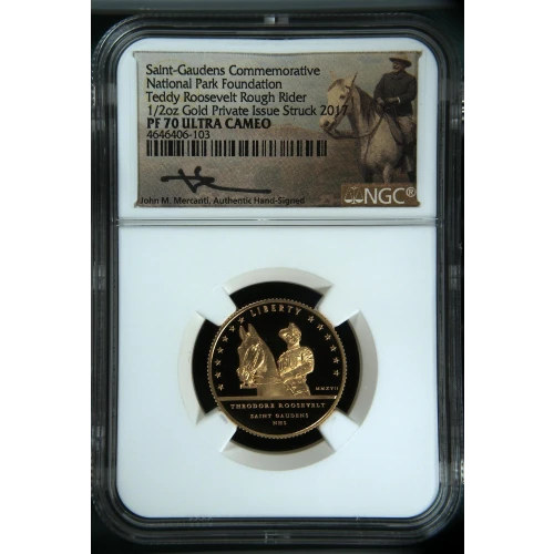 2017 1/2oz National Park Foundation Saint-Gaudens,Aspet ULTRA CAMEO
