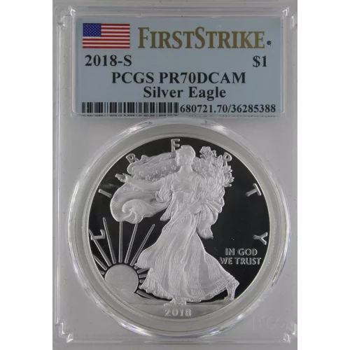 2018-S $1 Silver Eagle First Strike, DCAM (2)