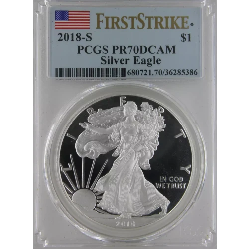 2018-S $1 Silver Eagle First Strike, DCAM (2)