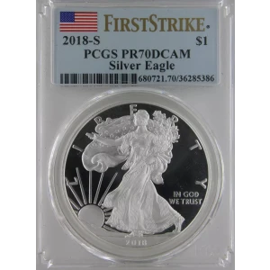 2018-S $1 Silver Eagle First Strike, DCAM (2)