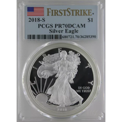 2018-S $1 Silver Eagle First Strike, DCAM (2)