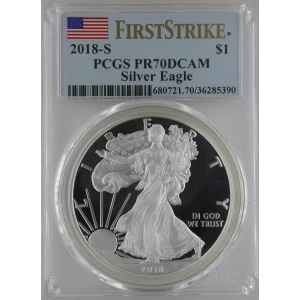 2018-S $1 Silver Eagle First Strike, DCAM (2)
