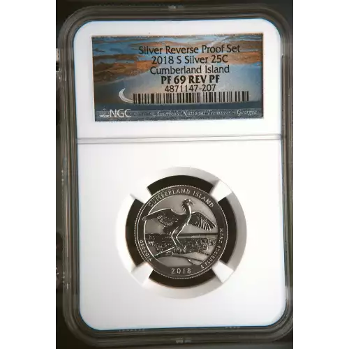 2018 S Cumberland Island Silver Reverse Proof Set  (2)