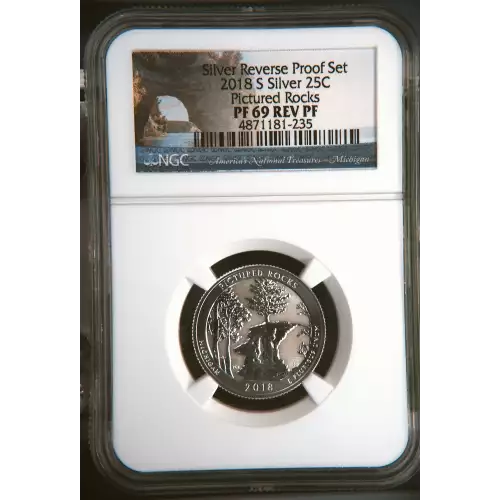 2018 S Pictured Rocks Silver Reverse Proof Set  (2)
