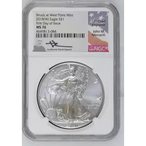 2018(W) First Day of Issue Struck at West Point Mint  (2)