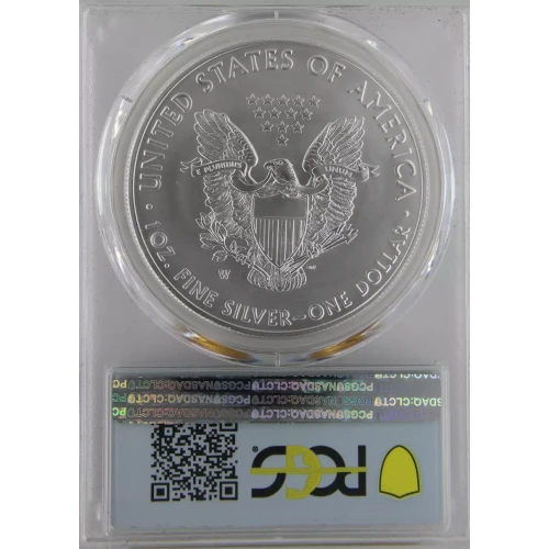 2019-W $1 Burnished Silver Eagle First Day of Issue (2)