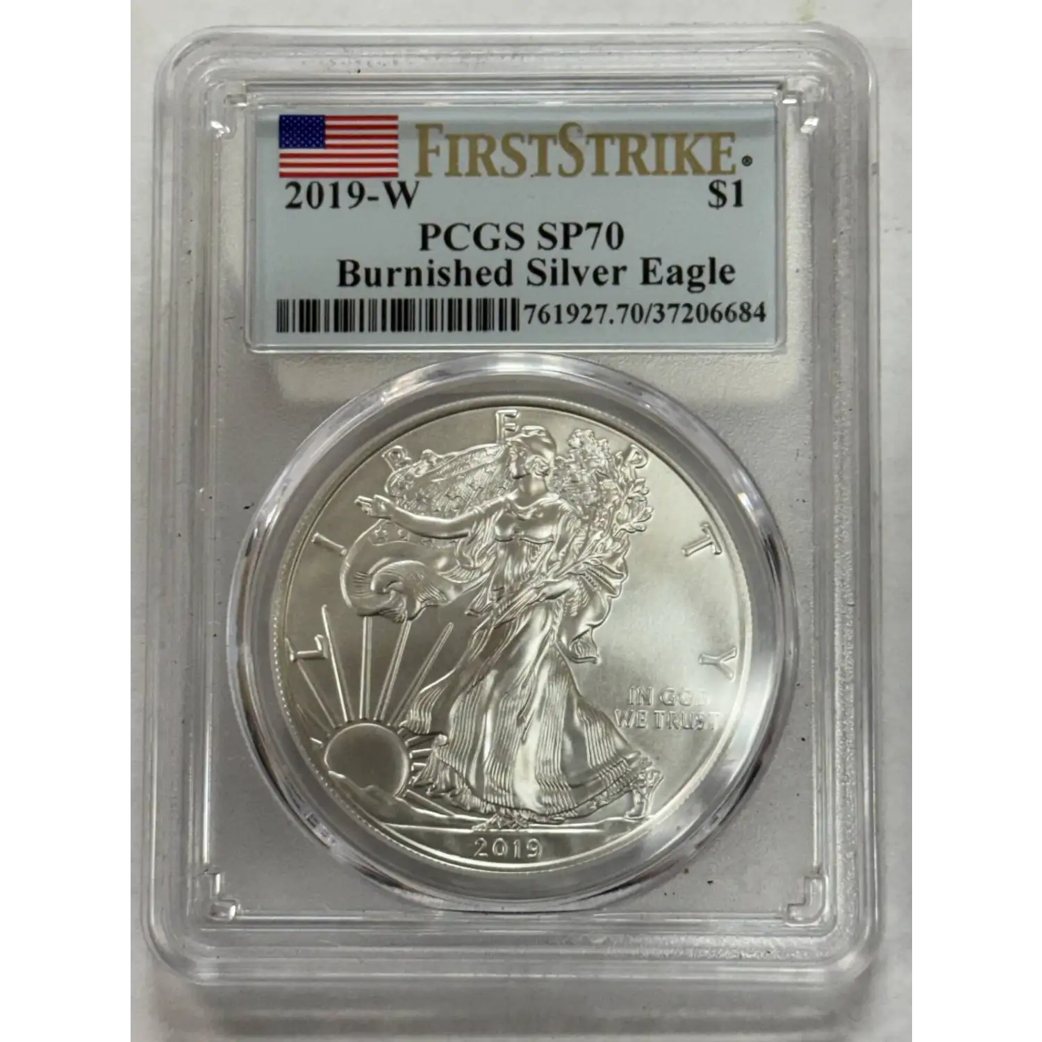 2019-W Bullion Silver Eagles PCGS SP-70 First Strike Burnished