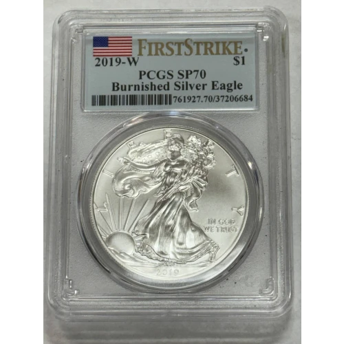 2019-W $1 Burnished Silver Eagle First Day of Issue (3)