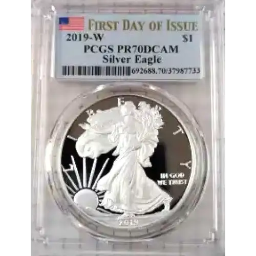 2019-W American Silver Eagle PCGS PR70 DCAM FDOI