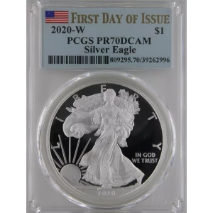 2020-W $1 Silver Eagle First Day of Issue, DCAM (2)