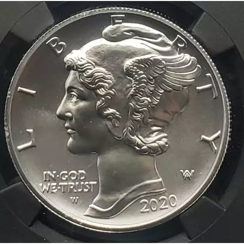 2020 W Eagle MS70 NGC Burnished Palladium Eagle PD$25 High Relief First Releases Signed John M. Mercanti