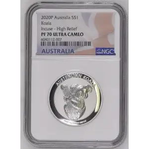 2020P Koala Incuse - High Relief ULTRA CAMEO (2)