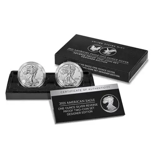 2021 American Eagle - Reverse Proof Two Coin Set w/ Box & COA (5)